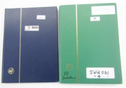 Stamps of Malta: QV to QEII in stock-book, mint and used, with another of mainly post-