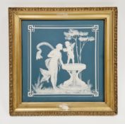 Villeroy & Boch (Mettlach) jasperware-style mythological plaque, late 19th/early 20th century,