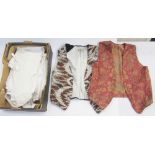 Gentlemen's evening wear - to include a brocade waistcoat labelled Billings & Edmunds Ltd 4