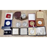 Two pairs of silver ' Henley Royal Regatta ' cufflinks, the heads in the form of HRR monogram,