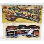 Corgi Toys No.41 gift set comprising Corgi car transporter and six diecast models cars to include