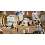 Large quantity of ceramics including a Poole part table service with brown borders, a Duchess