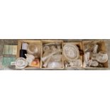 Quantity of assorted glass including cut glass fruit bowls, a pair of vases, a set of vintage