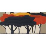 1970's Finnish quilted fabric panel by Marjatta Seppala, Apia 'Design for Tempella' Finland,