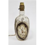 Marianne De Trey (1913-2016), a stoneware pottery lamp base, of square bottle form, decorated with