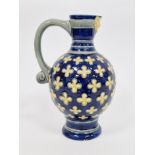 Minton majolica mask jug, impressed date code for 1873, MINTONS, shape no. 596/24, with mask