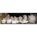 Villeroy & Boch Petite Fleur part dinner & breakfast service, printed black factory marks, two