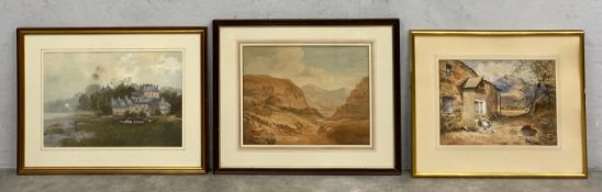 Roy Perry (1935-1993), a signed 20th century watercolour titled 'Low Tide Near Ploubalay' together