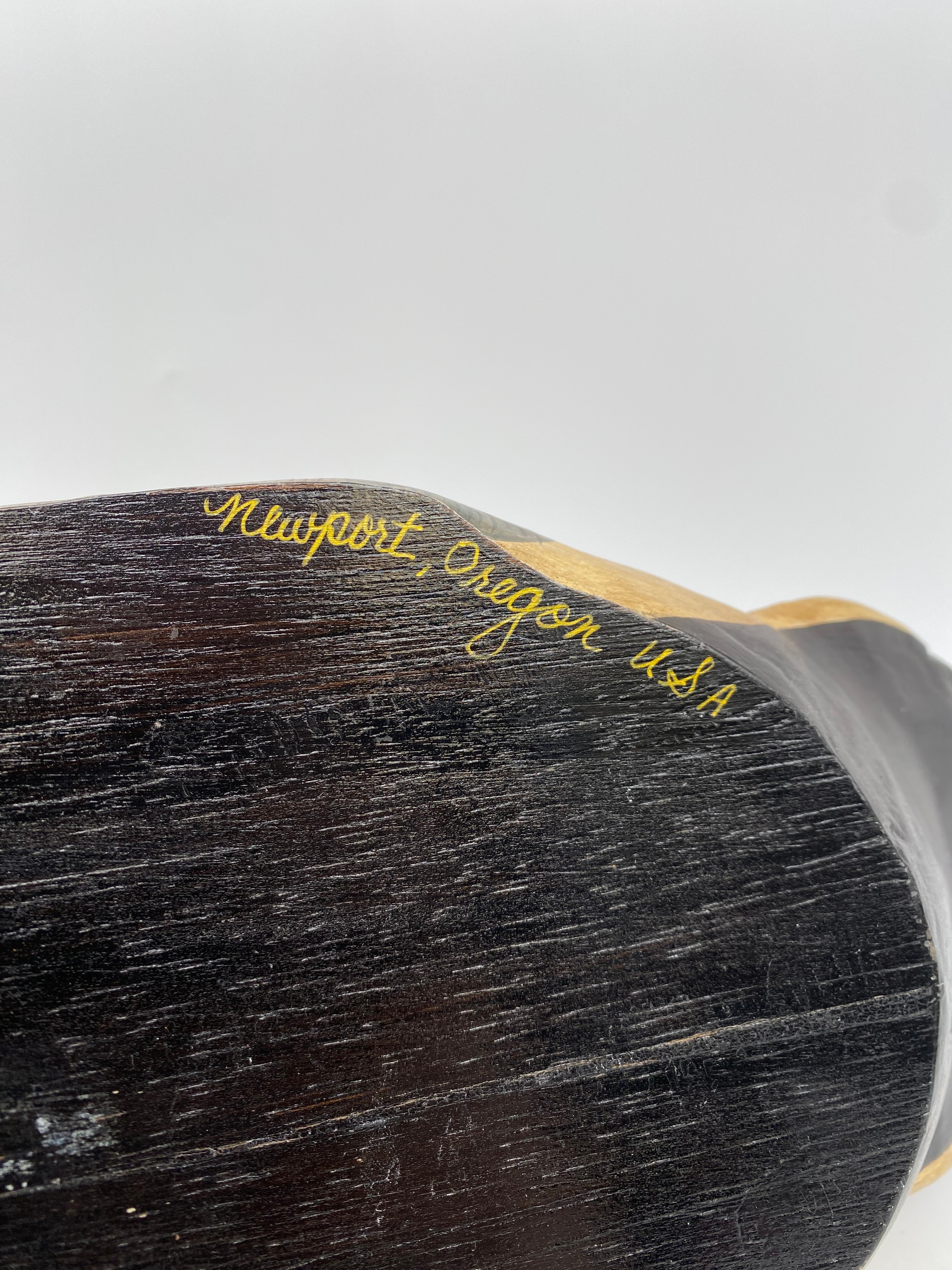 A contemporary hand carved and painted decoy duck titled 'Pintail Drake' by Karen McKnight - Image 3 of 7