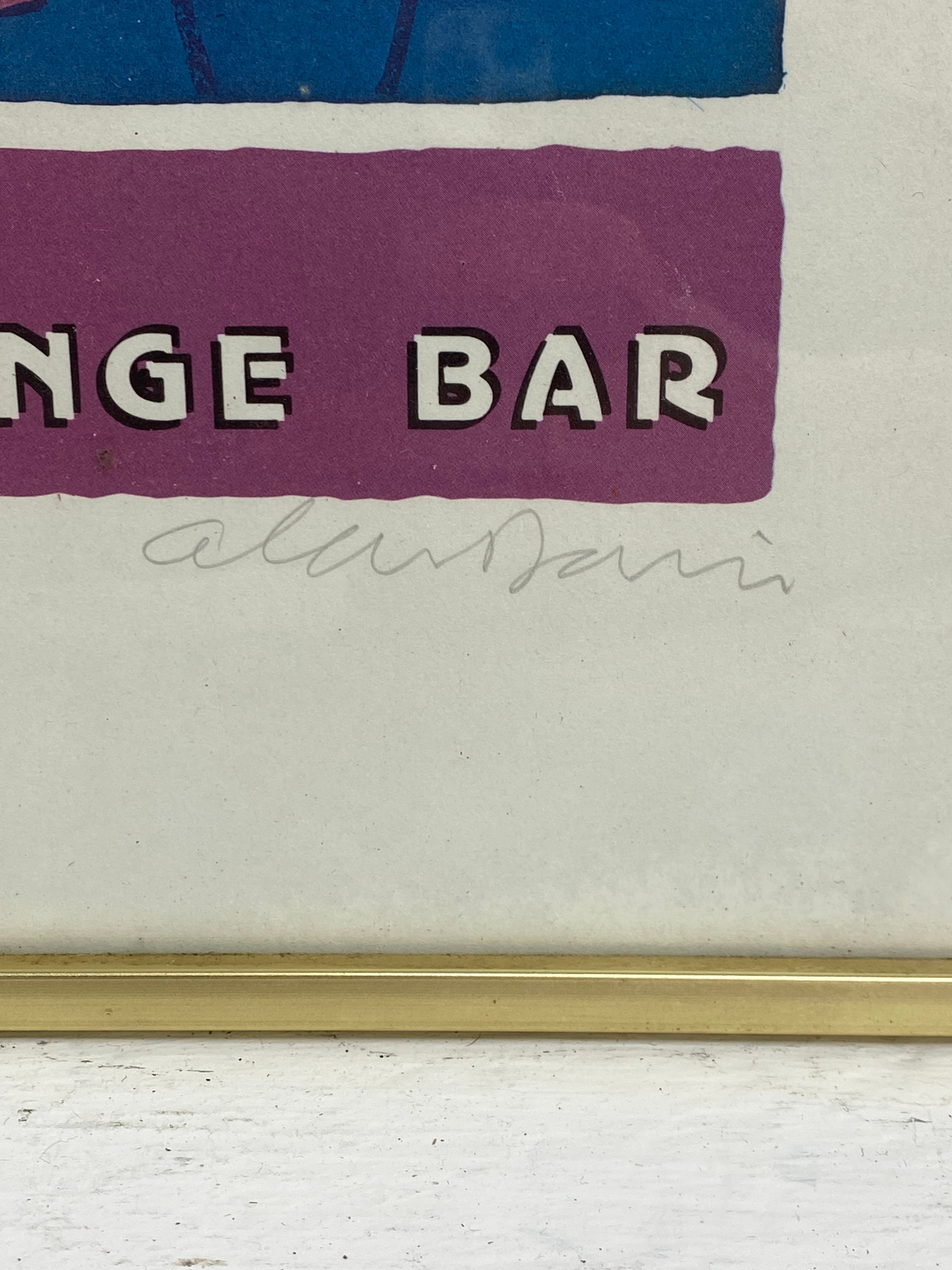 Alan Davie (1920-2014), a mid 20th century limited edition lithograph titled 'The Cavendish Lounge - Image 3 of 5