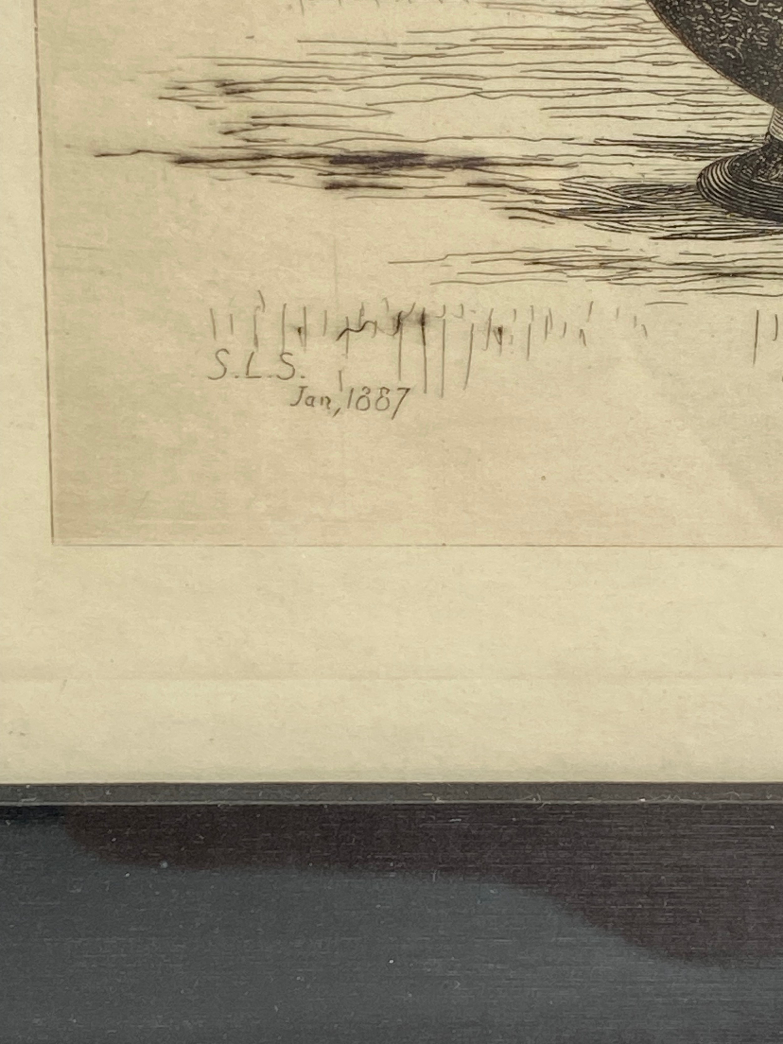 Sidney Lawton Smith (1848-1929), two late 19th century etchings depicting Royal Worcester and - Image 5 of 6