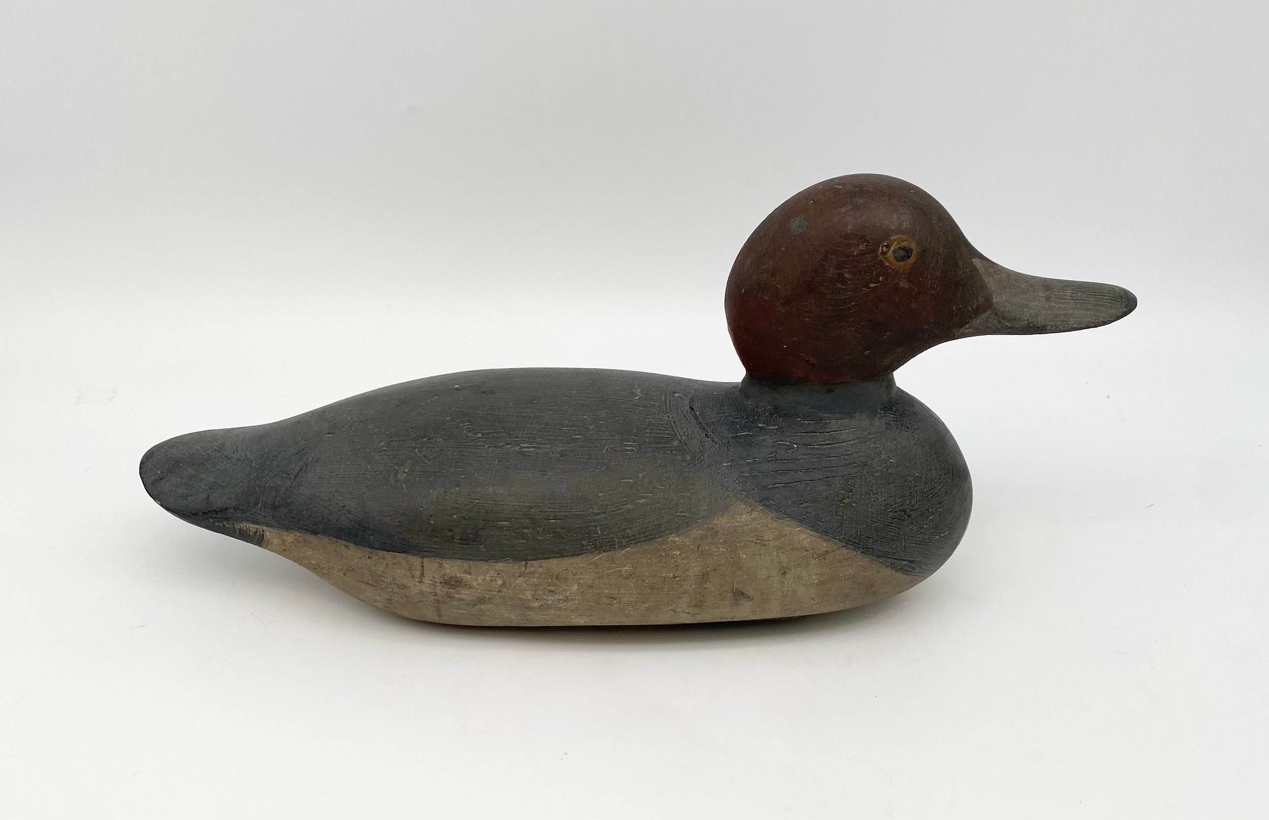 A pair of vintage hand carved and painted decoy ducks. L.35cm each - Image 2 of 4