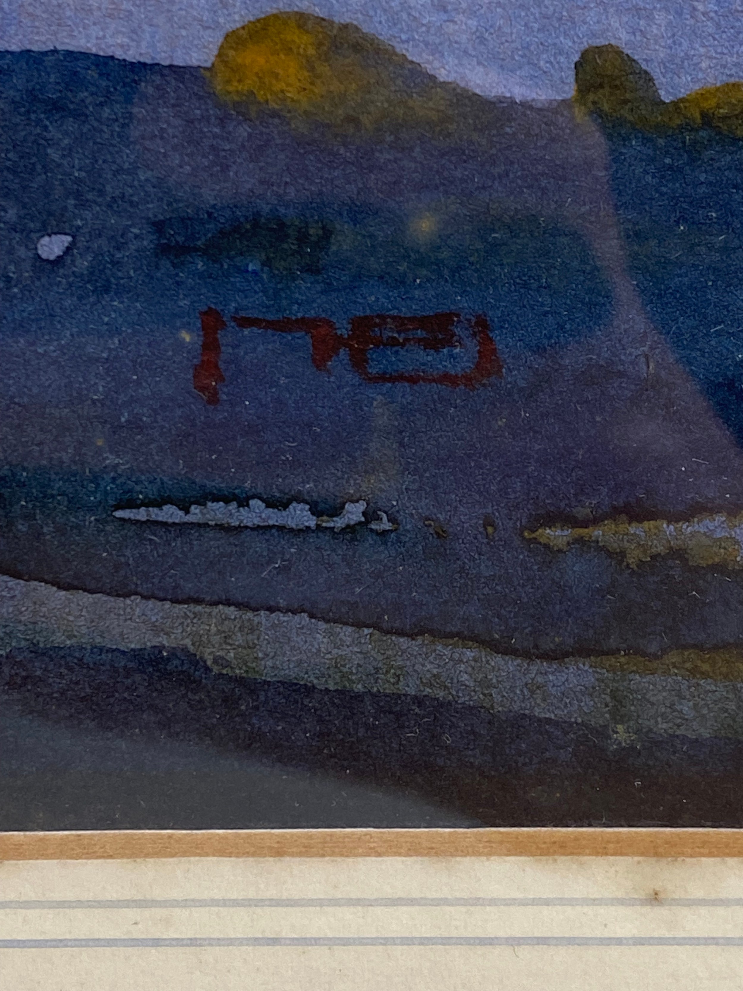 Mary Holden Bird (1900-1978), a large early 20th century watercolour depicting a mountainous - Image 3 of 4