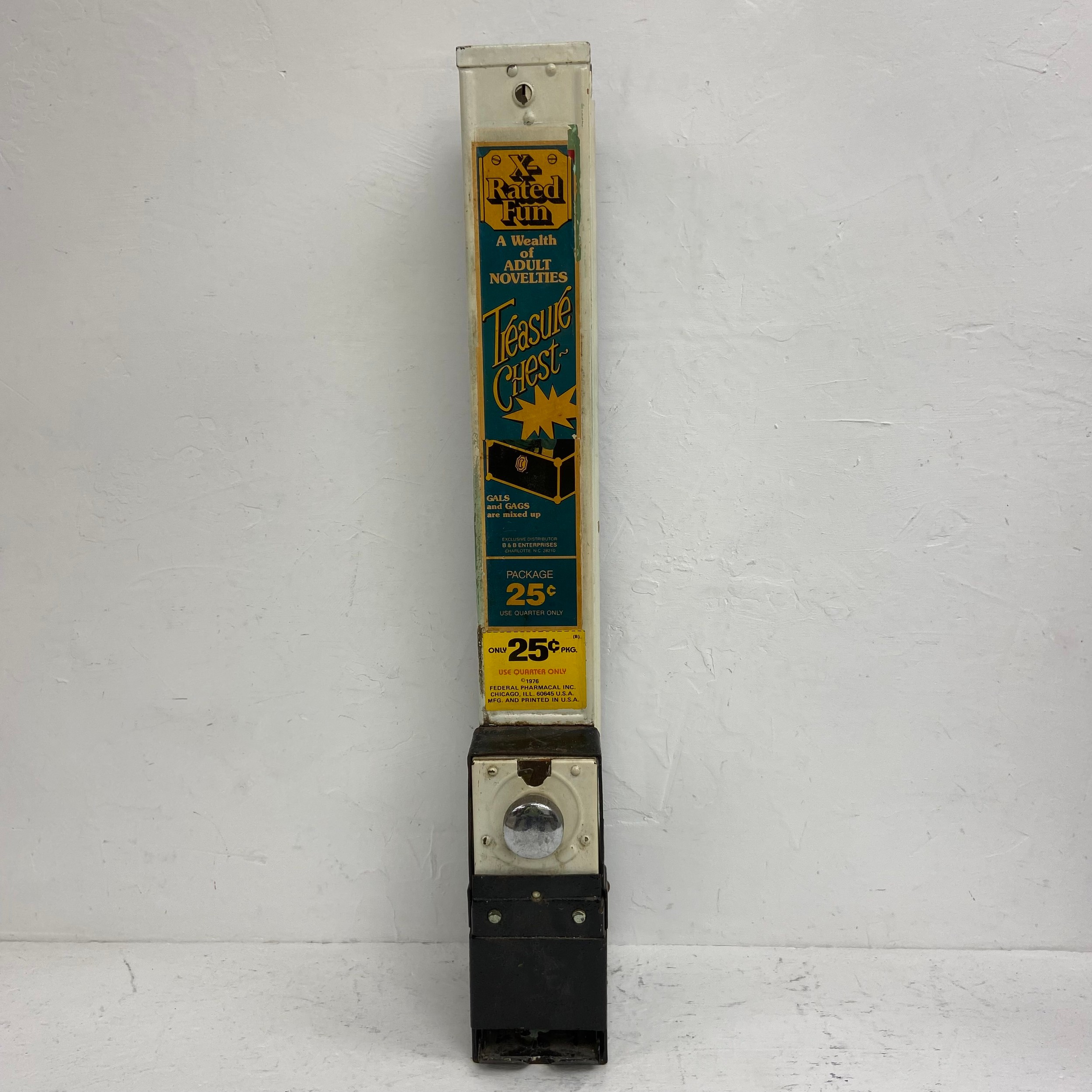 A C.1900 oak framed Southalls Santowel vending machine together with an X-Rated Fun adult novelty ' - Image 2 of 7