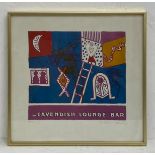 Alan Davie (1920-2014), a mid 20th century limited edition lithograph titled 'The Cavendish Lounge