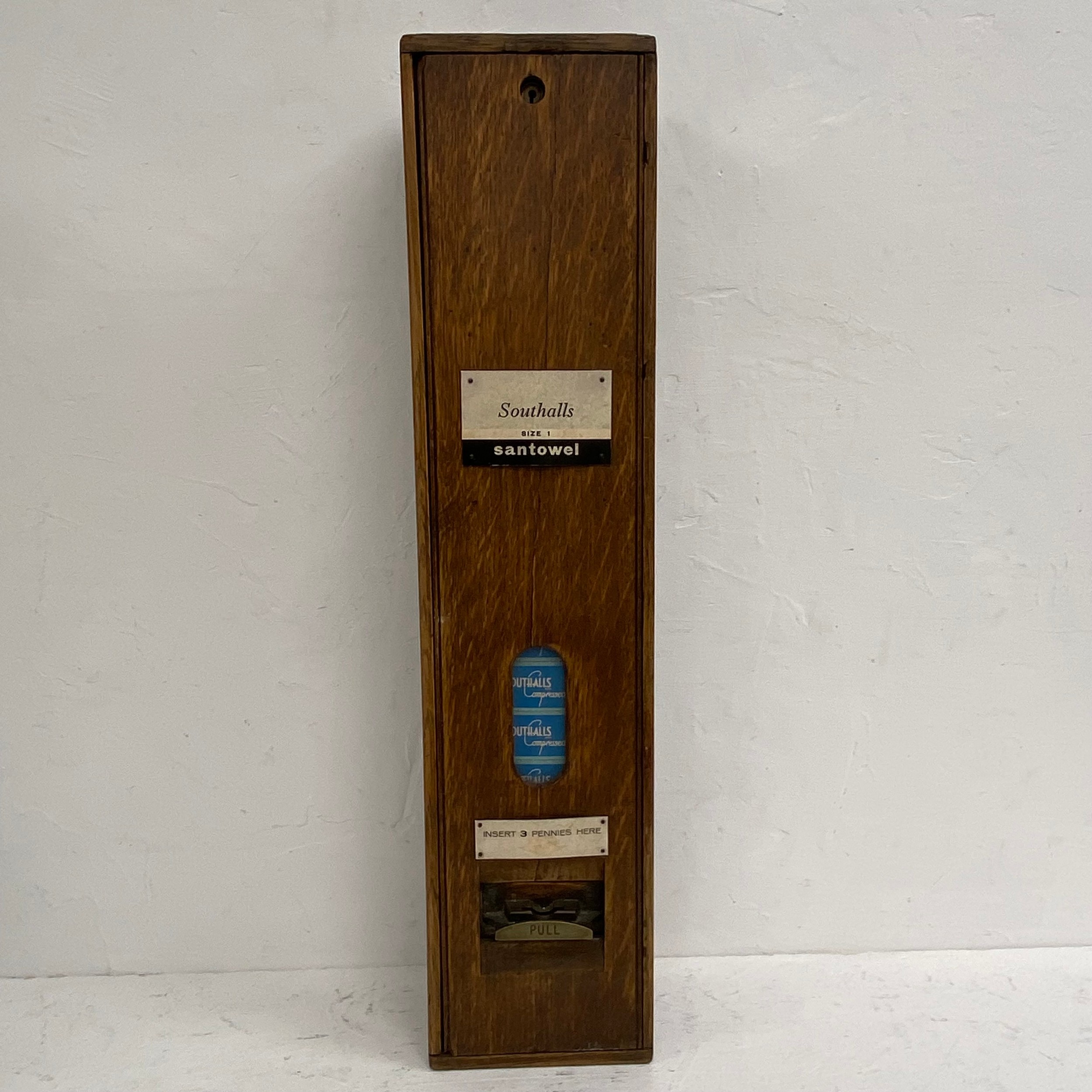 A C.1900 oak framed Southalls Santowel vending machine together with an X-Rated Fun adult novelty ' - Image 4 of 7