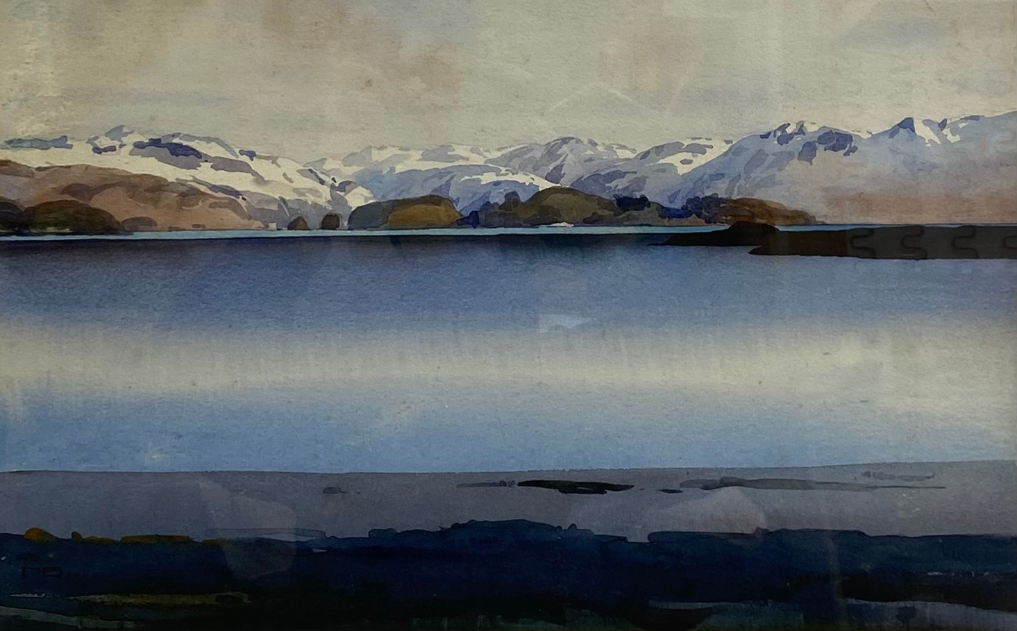 Mary Holden Bird (1900-1978), a large early 20th century watercolour depicting a mountainous - Image 2 of 4