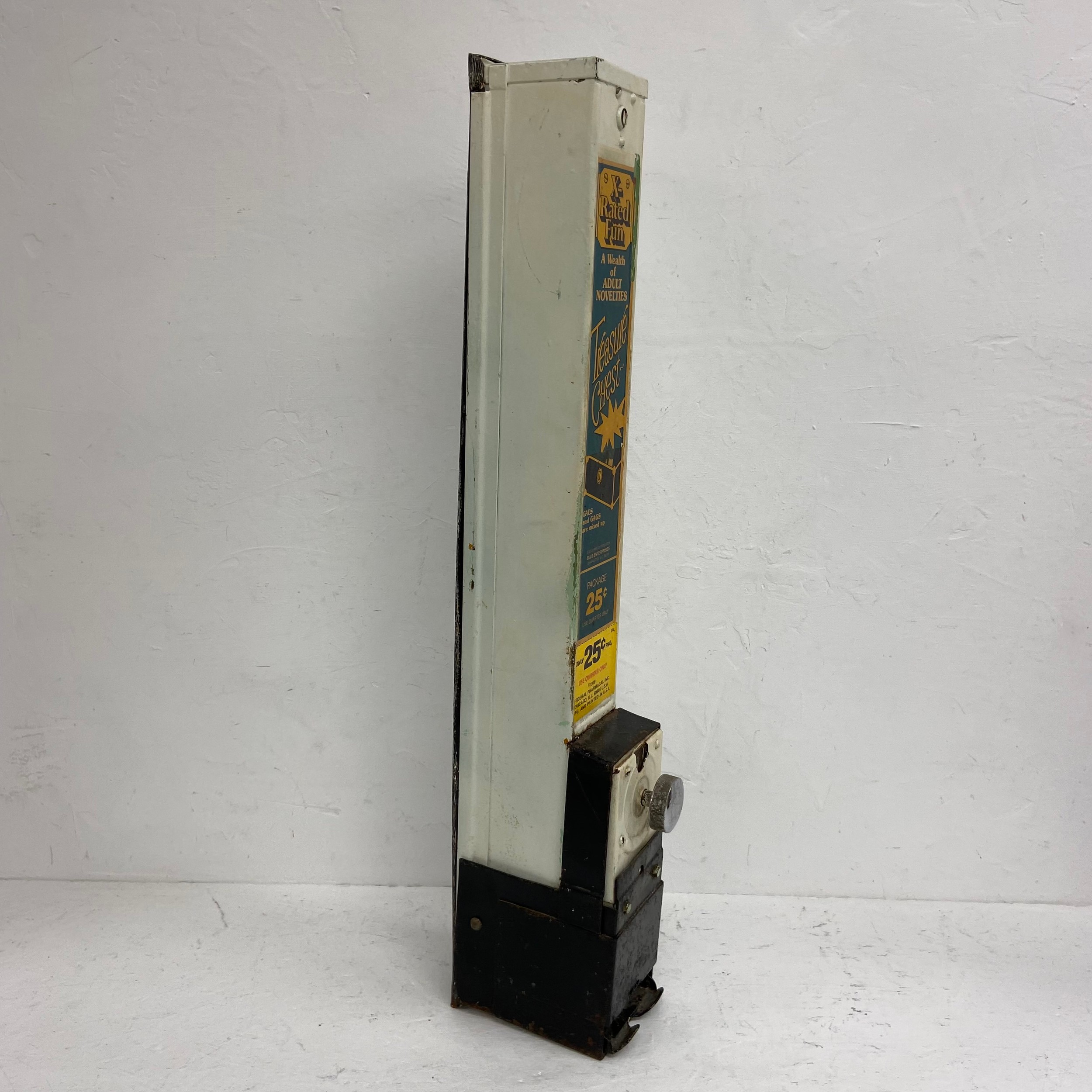 A C.1900 oak framed Southalls Santowel vending machine together with an X-Rated Fun adult novelty ' - Image 3 of 7