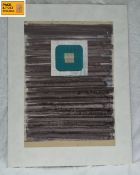 George Holt (1924-2005), a contemporary abstract mixed media painting with collage on board,