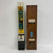 A C.1900 oak framed Southalls Santowel vending machine together with an X-Rated Fun adult novelty '