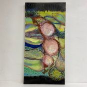 A contemporary abstract mixed media painting on canvas. 100x50cm.