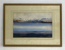 Mary Holden Bird (1900-1978), a large early 20th century watercolour depicting a mountainous