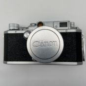 A 1950s vintage Japanese metal cased bottom-loading Canon Camera Company Inc. series IV SB