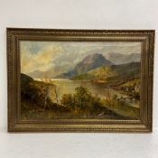Possibly Francis E. Jamieson (1893-1950), a large 19th century oil on canvas of a Scottish