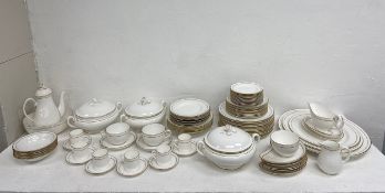 A Royal Worcester Viceroy pattern part dinner and tea service (87pcs) to include tureens, sauce