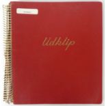 An album of approximately one hundred autographs of football players from the 1950s and 60s,