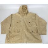 Original WWII C.1942 British Army drab windproof smock, the inner label present with War