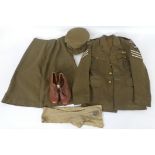 Original WWII Women's Transport Service F.A.N.Y. Uniform Jacket complete with badges, label to
