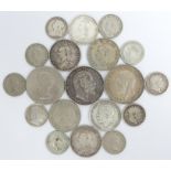 A 1902 silver crown, a 1935 silver 'Rocking Horse' crown and various other British coins, 220