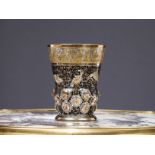 ATTR. TO LOBMEYR: A FINE LATE 19TH CENTURY GILDED AND ENAMELLED VASE