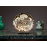 A JAPANESE MEIJI PERIOD SATSUMA WARE PLATE