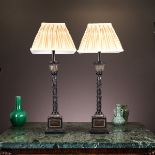 A PAIR OF REGENCY STYLE LAMP BASES
