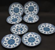 8x kl. Schalen "Topkapi" von Konrad Ellerhorst, D-15 cm