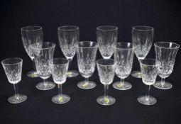 Waterford Crystal Stemware, 12 Pieces.