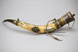 Antique German Drinking Horn.