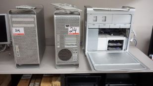 LOT - APPLE MAC PRO A1186 COMPUTERS (NO HDD) W/ KB & MICE (3 UNITS)