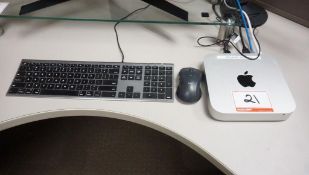UNITS - APPLE MAC MINI A1347 COMPUTER (PASSWORD PROTECTED) C/W KB & MICE