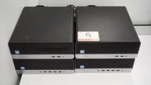 LOT - HP PRODESK 400 G5 SFF BUSINESS PC W/ INTEL CORE I5 8TH GEN CPU W/ KB & MOUSE (4 UNITS) (NO HDD