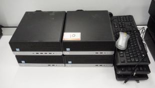 LOT - HP PRODESK 400 G5 SFF BUSINESS PC W/ INTEL CORE I5 8TH GEN CPU W/ KB & MOUSE (4 UNITS) (NO HDD
