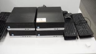 LOT - HP PRODESK 400 G5 SFF BUSINESS PC W/ INTEL CORE I5 7TH GEN CPU W/ KB & MOUSE (4 UNITS) (NO HDD