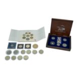 GB - A collection of decimal coinage with £14.50 face value, and other coins.