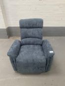 Boyd Manual Recliner Armchair Denim Blue