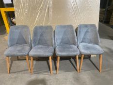 Set of 4 Grey Zara Chairs