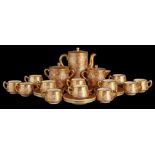 27-piece earthenware Satsuma tea set