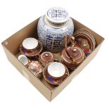 Box of Oriental porcelain