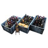 3 crates with approx. 60 bottles of liquor